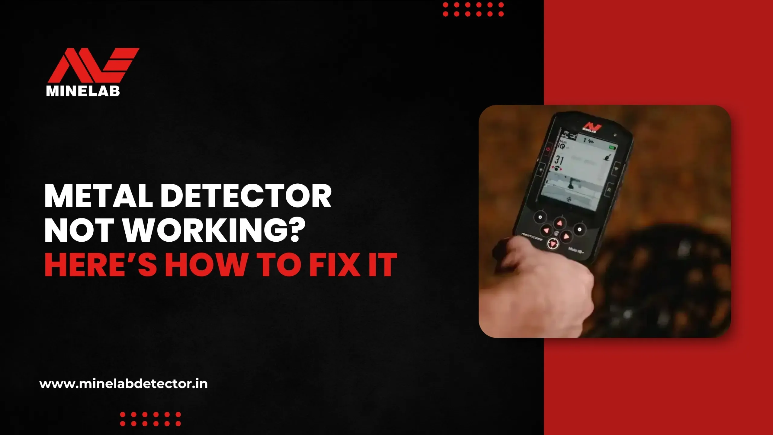 metal detector not working here's how to fix it